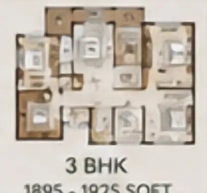 3 BHK configuration plan for Embassy Chapparkallu